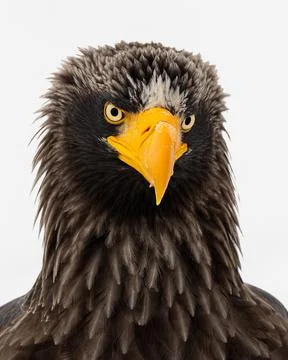 Steller sea eagle head study showing beak detail Stock Photos