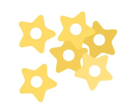 Stelline pasta flat icon vector isolated Stock Illustration