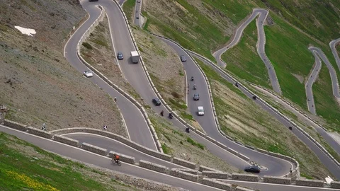Stelvio Pass / Italy Stock Footage 117699552