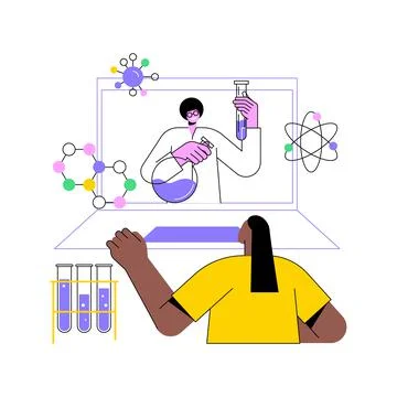 STEM activities abstract concept vector illustration. イラスト素材