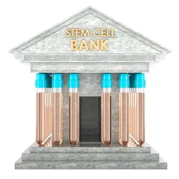 Stem cell bank, 3D rendering Stock Illustration