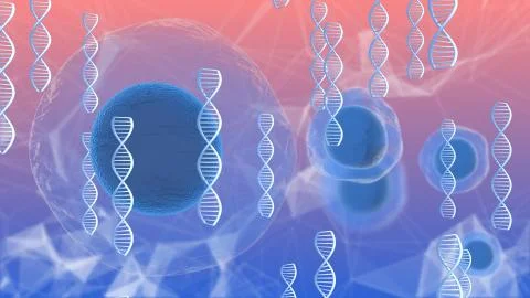 Stem cell research and the science of biotechnology for human cloning Stock Illustration