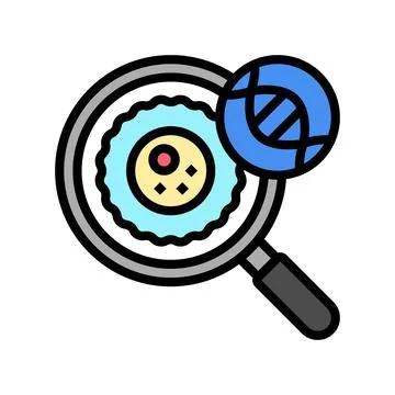 Stem cell research biomedical color icon vector illustration イラスト素材