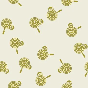 Stem cell research biomedical glyph seamless pattern 스톡 일러스트