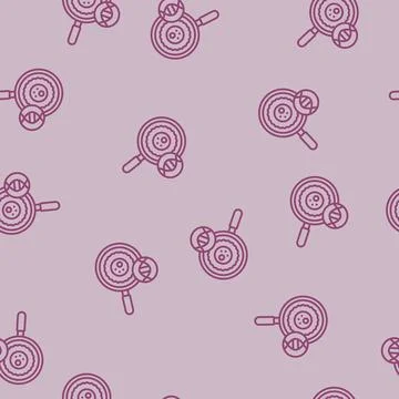 Stem cell research biomedical line seamless pattern Stock Illustration