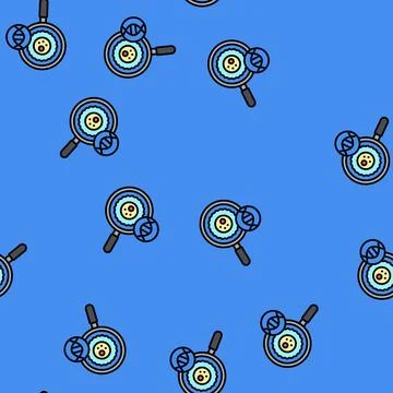 Stem cell research biomedical vector seamless pattern 스톡 일러스트