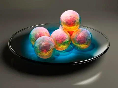 Stem cell research, conceptual artwork Stock Illustration