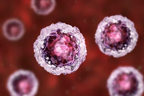 Stem cells on colorful background Stock Illustration