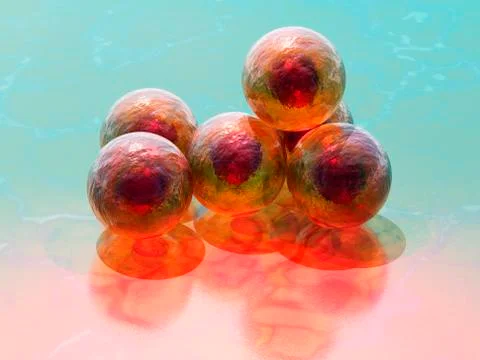 Stem cells, conceptual artwork Illustrazione stock