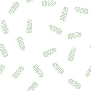 Stem cells glyph vector seamless pattern black Stock Illustration