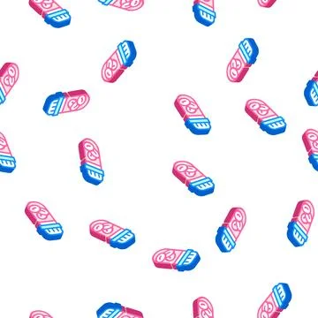 Stem cells isometric icon seamless pattern color Stock Illustration