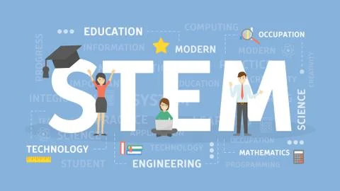 STEM concept illustration. Stock Illustration