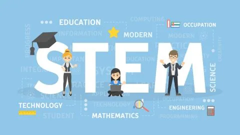 STEM concept illustration. Stock Illustration