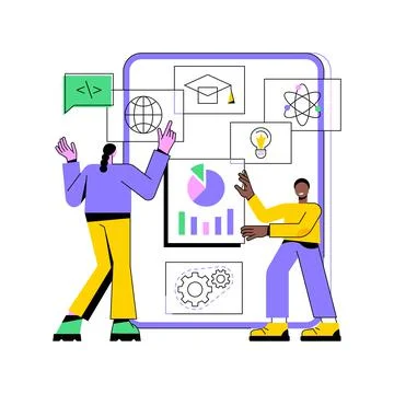 STEM education abstract concept vector illustration. Illustrazione stock