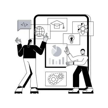 STEM education abstract concept vector illustration. Illustrazione stock