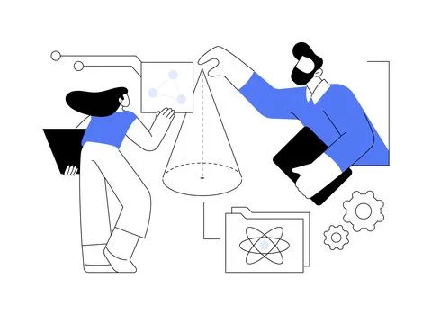 STEM education abstract concept vector illustration. Stock Illustration