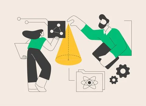 STEM education abstract concept vector illustration. Stock Illustration