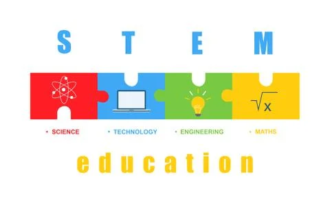 STEM education background Stock Illustration