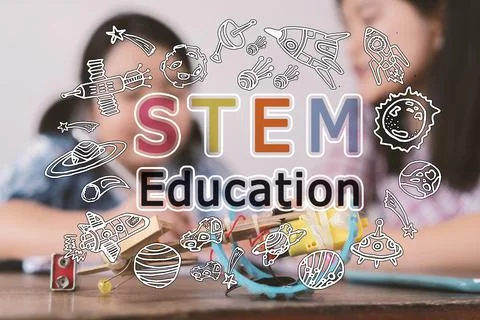 STEM education background Stock Photos