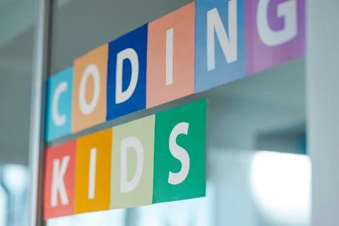STEM education for children: A coding class for kids Foto stock