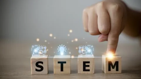 STEM Education Concept , STEM. Science Technology Engineering Math. Sci-Tec.. Stock-Fotos