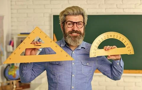 Stem education concept. study algebra at university. back to school. teacher of Stock Photos