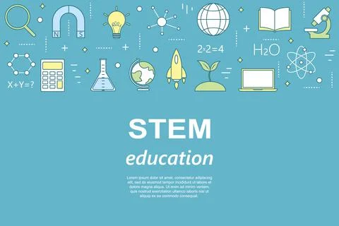 STEM education Stock Illustration