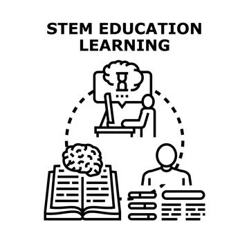 Stem education learning concept vector illustration Stock Illustration