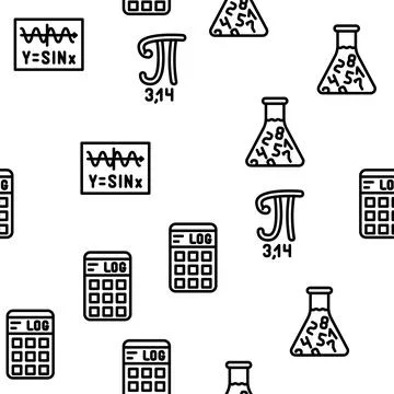 Stem Engineer Process And Science Vector Seamless Pattern Illustrazione stock
