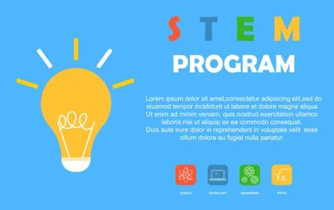 STEM Program banner 1 Stock Illustration