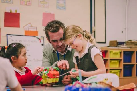 STEM Project In School Stockfoto's