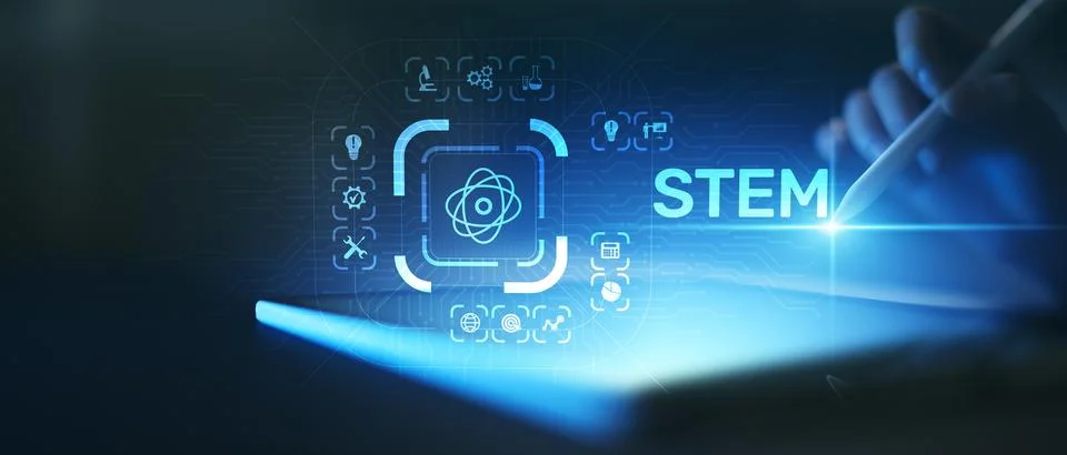 STEM Science Technology Engineering Math Education for Learning and Digital.. Stock Photos