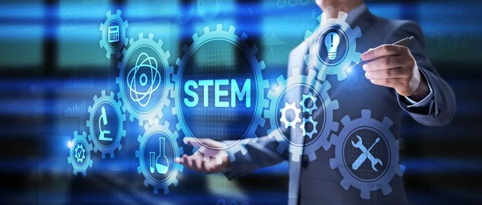 STEM Science technology engineering mathematics education learning concept. Stock Photos