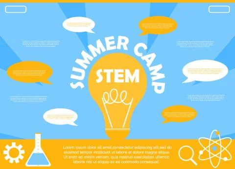 STEM Summer Camp 3 Stock Illustration