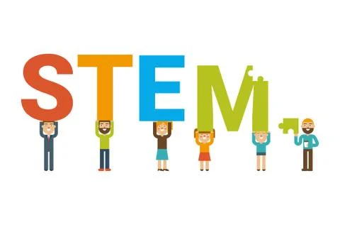 STEM team concept Illustrazione stock
