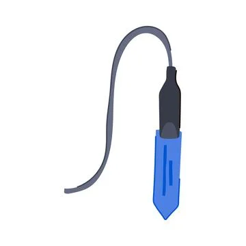 Stemless soil moisture sensor cartoon vector illustration Stock Illustration