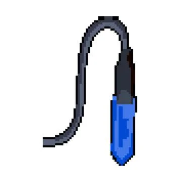 Stemless soil moisture sensor pixel art vector illustration Stock Illustration