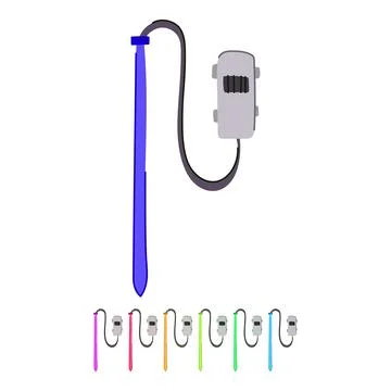 Stemware soil moisture sensor vector cartoon graphic Stock Illustration