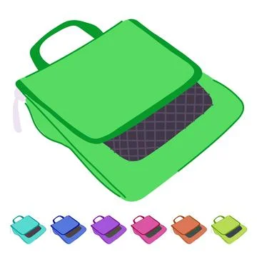 Stemware travel organizer vector cartoon graphic Stock Illustration