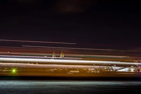 Stenaline passing in front of the Three Graces Stock Photos