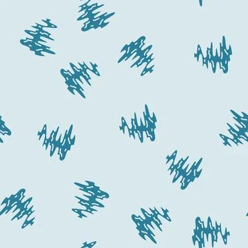 Stench smell glyph seamless pattern Illustrazione stock