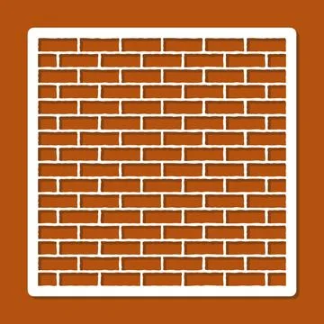 Stencil brickwork.  Stock Illustration