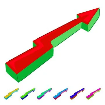 Stencil graffiti arrow vector cartoon graphic Stock Illustration