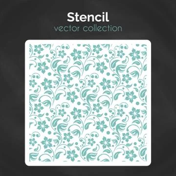 Stencil. Laser cuting template. Seamless pattern for decorative panel Stock Illustration