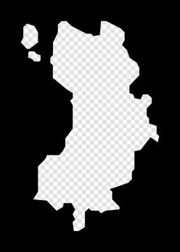 Stencil map of Ko Tao. Simple and minimal transparent map of Ko Tao. Black .. Stock Illustration