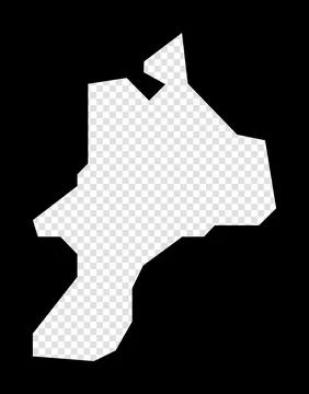 Stencil map of Mayreau. Simple and minimal transparent map of Mayreau. Blac.. Stock Photos