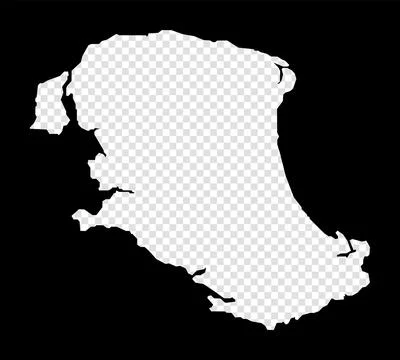 Stencil map of Parrot Cay. Simple and minimal transparent map of Parrot Cay.. Stock Illustration