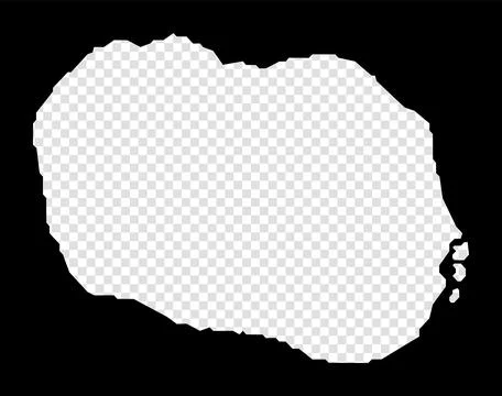Stencil map of Rarotonga. Simple and minimal transparent map of Rarotonga. .. Stock Photos