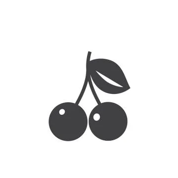 Stencil pattern - cherry Stock Illustration