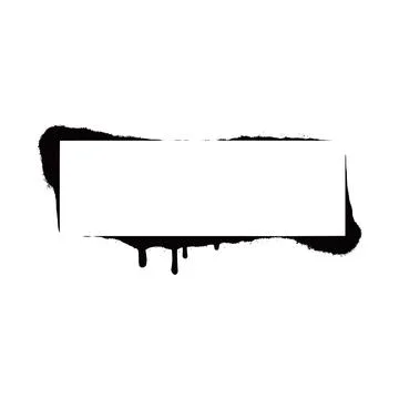 Stencil spray effect paint frame. Stock Illustration